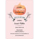 Pink Watercolor Pumpkin Baby Shower Invitations Image 2 of 6
